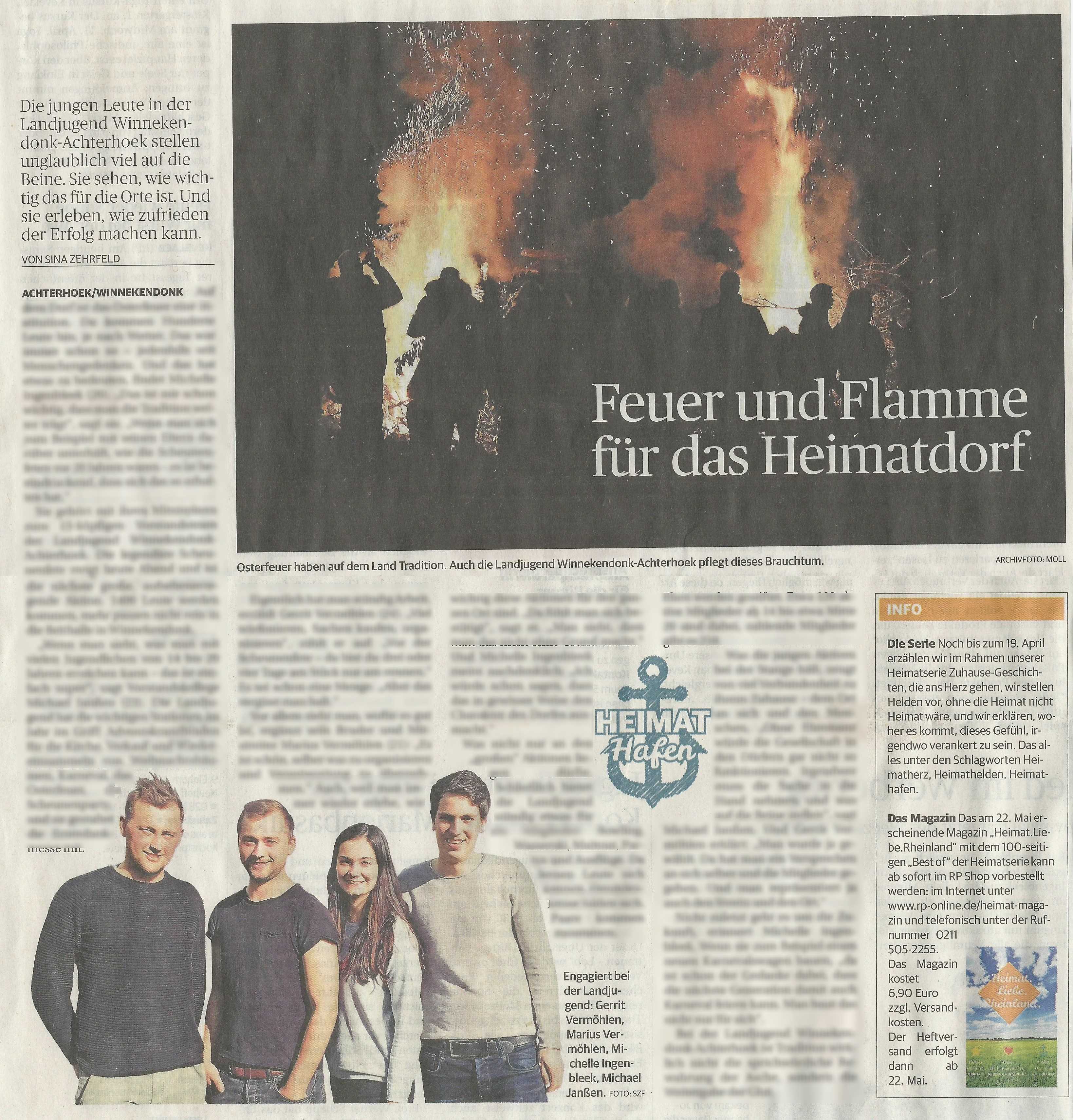 Feuer und Flamme für das Heimatdorf